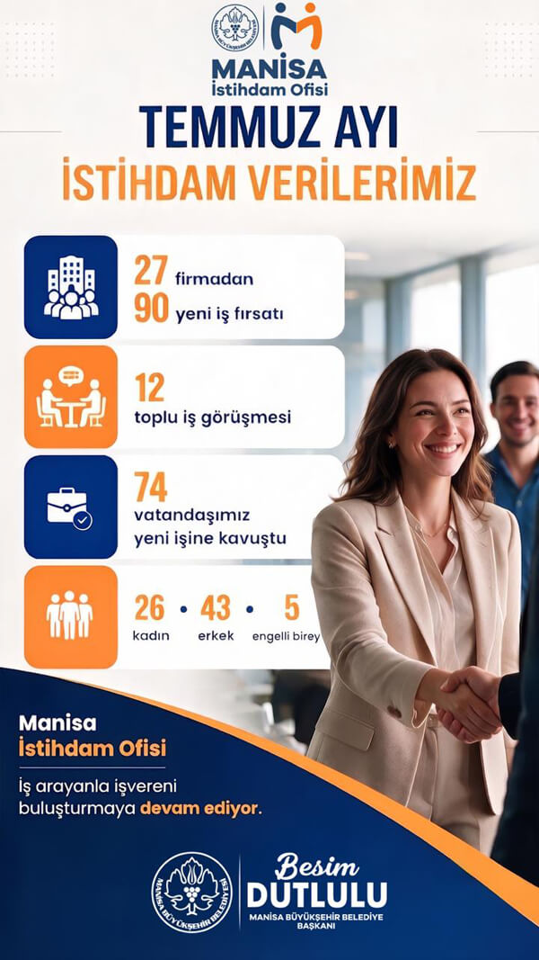Temmuz Ayında 74 Vatandaşımız Yeni İşine Kavuştu